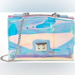 Steve Madden Iridescent Crossbody Bag with Blue Accents